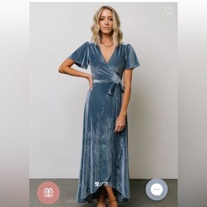 Baltic Born Velvet Wrap Dress